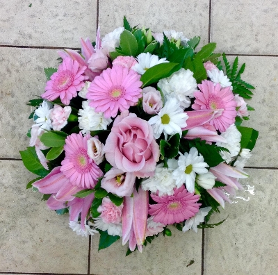 Pink & White Posy