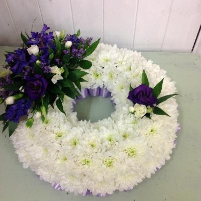 Purple Spray Wreath