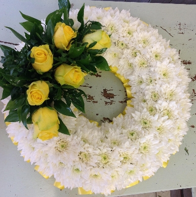 Yellow Rose Wreath