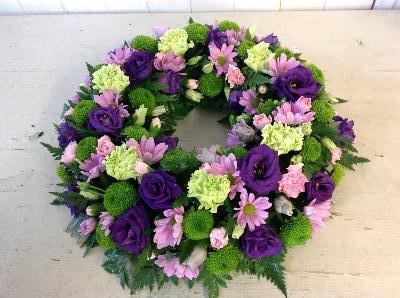 Purple & Green Wreath