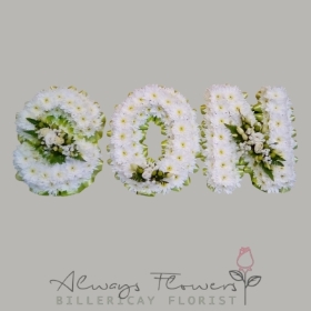 Personalised Letters White with Ribbon