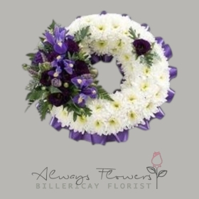 Based Wreath with Ribbon