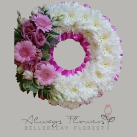 Based Wreath with Ribbon